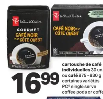 L'Intermarché cartouche de café individuelles 30 un. ou café 875 - 930 g offer