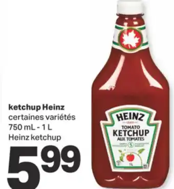 L'Intermarché KETCHUP HEINZ, 750 ML - 1 L offer