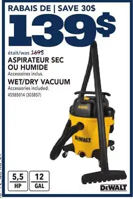RONA WET/DRY VACUUM offer