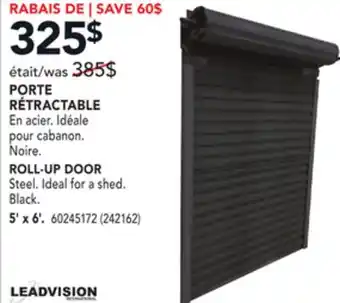 RONA LEADVISION ROLL-UP DOOR offer