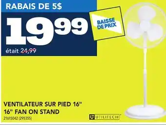 RONA UTILITECH 16 FAN ON STAND offer