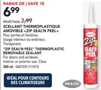 RONA MULCO ZIP SEAL'N PEEL THERMOPLASTIC REMOVABLE SEALANT 300 ml offer
