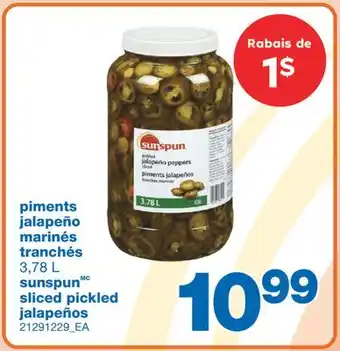 Wholesale Club PIMENTS JALAPEÑO MARINÉS TRANCHÉS, 3,78 L offer