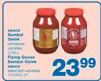 Wholesale Club SAUCE SAMBAL OELEK 3,45 L offer