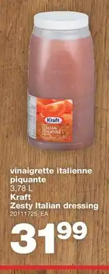 Wholesale Club VINAIGRETTE ITALIENNE PIQUANTE 3,78 L offer