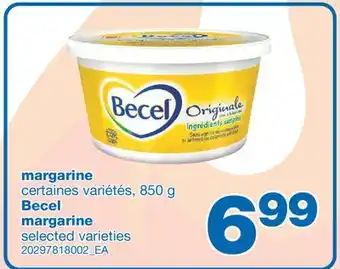 Wholesale Club MARGARINE CERTAINES VARIÉTÉS, 850 G offer