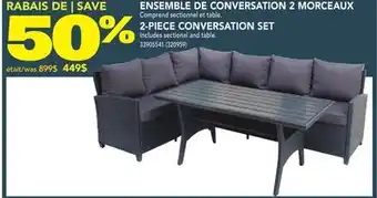 Réno Dépôt ENSEMBLE DE CONVERSATION 2 MORCEAUX offer