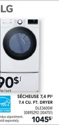 Réno Dépôt SÉCHEUSE 7,4 PI3 LG offer