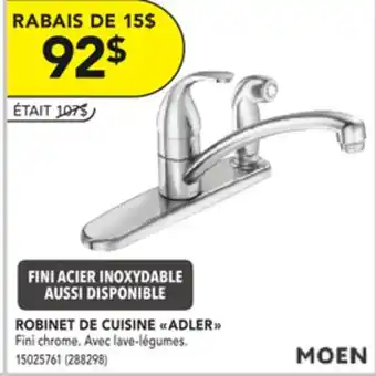 Réno Dépôt ROBINET DE CUISINE ADLER MOEN offer