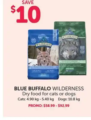 Mondou BLUE BUFFALO WILDERNESS Dry food for cats or dogs offer