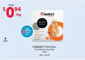 Mondou O'SELECT ORIGINAL Clumping clay litter offer