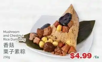 T&T Supermarket Mushroom and Chestnut Rice Dumpling offer