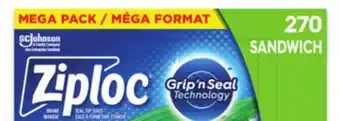 Walmart Ziploc Mega Pack Sandwich or Freezer Bags offer