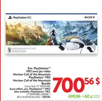 Walmart PlayStation VR2 Horizon Call of the Mountain Bundle offer