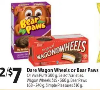 Family Foods Dare Wagon Wheels or Bear Paws offer