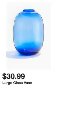 H&M Large Glass Vase offer