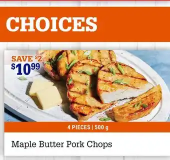 M & M Food Market Maple Butter Pork Chops offer