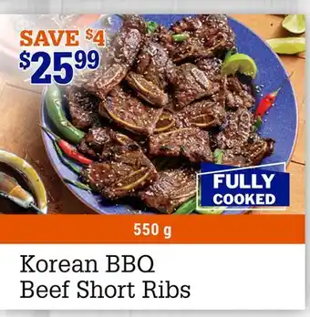 M & M Food Market Korean BBQ Beef Short Ribs offer