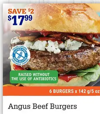 M & M Food Market Angus Beef Burgers offer
