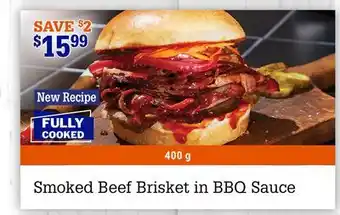 M & M Food Market Smoked Beef Brisket in BBQ Sauce offer