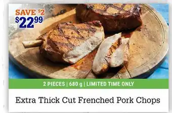 M & M Food Market Extra Thick Cut Frenched Pork Chops offer