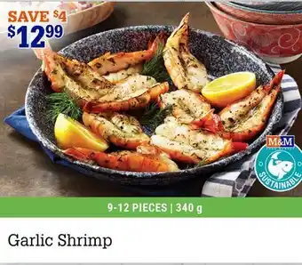 M & M Food Market Garlic Shrimp offer