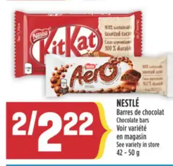 Marché Adonis NESTLÉ BARRES DE CHOCOLAT offer