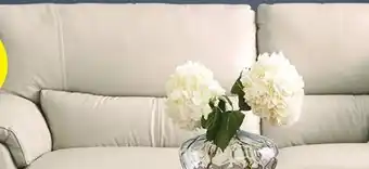 Leon's Braylon Leather Sofa - Silver Grey offer
