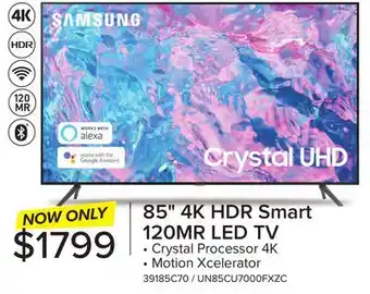 Leon's Samsung 85 CUHD 4K Smart TV UN85CU7000FXZC offer