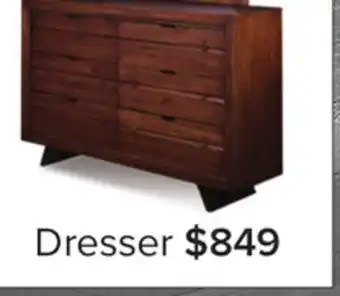 Leon's Camila 6 Drawer Dresser - Rustic Brown offer