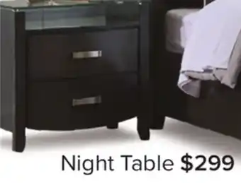 Leon's Cinema Night Table - Charcoal offer