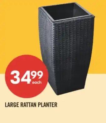 Shoppers Drug Mart LARGE RATTAN PLANTER offer
