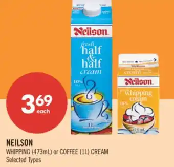 Shoppers Drug Mart NEILSON WHIPPING (473mL) or COFFEE (1L) CREAM offer