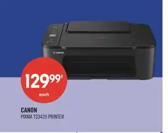 Shoppers Drug Mart CANON PIXMA TS3420 PRINTER offer