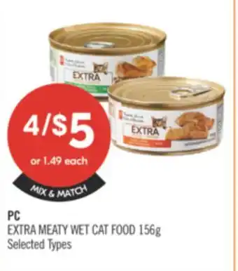 Shoppers Drug Mart PC EXTRA MEATY WET CAT FOOD offer