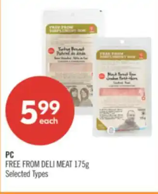 Shoppers Drug Mart PC FREE FROM DELI MEAT offer