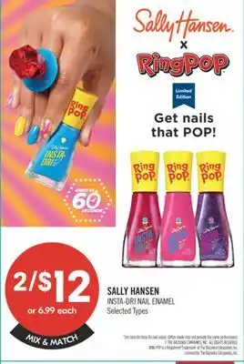 Shoppers Drug Mart SALLY HANSEN INSTA-DRI NAIL ENAMEL offer