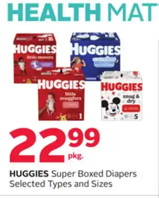Rexall HUGGIES Super Boxed Diapers offer
