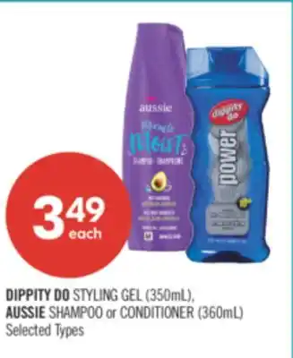 Shoppers Drug Mart DIPPITY DO STYLING GEL (350mL), AUSSIE SHAMPOO or CONDITIONER (360mL) offer
