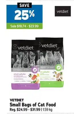 Ren’s Pets Depot VETDIET Small Bags of Cat Food offer