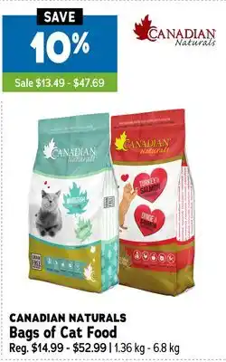 Ren’s Pets Depot CANADIAN NATURALS Bags of Cat Food offer