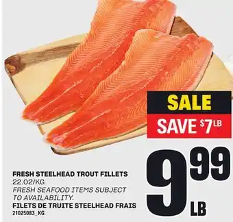 Independent City Market FILETS DE TRUITE STEELHEAD FRAIS offer