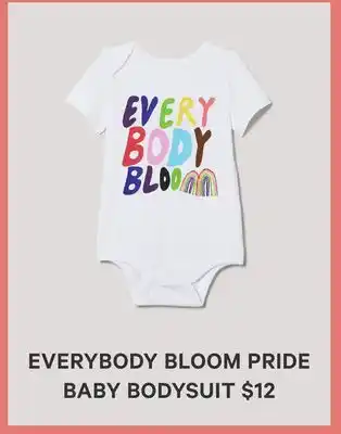 Joe Fresh Everybody Bloom Pride Baby Bodysuit offer