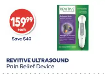 Wellwise by Shoppers REVITIVE ULTRASOUND Pain Relief Device offer