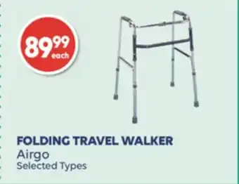 Wellwise by Shoppers Airgo FOLDING TRAVEL WALKER offer