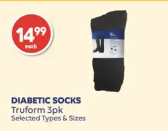 Wellwise by Shoppers TRUFORM 3 PK DIABETIC SOCKS offer