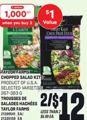 Independent City Market TROUSSES DE SALADES HACHÉES TAYLOR FARMS, 267-383 G offer