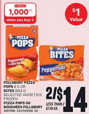 Independent City Market PIZZA POPS OU BOUCHÉES PILLSBURY offer