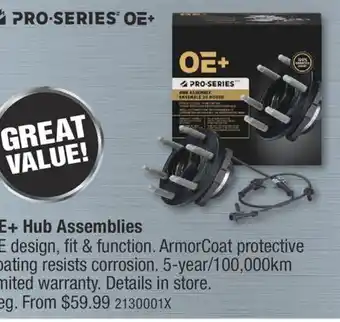 PartSource OE+ Hub Assemblies offer