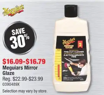 PartSource Meguiars Mirror Glaze offer